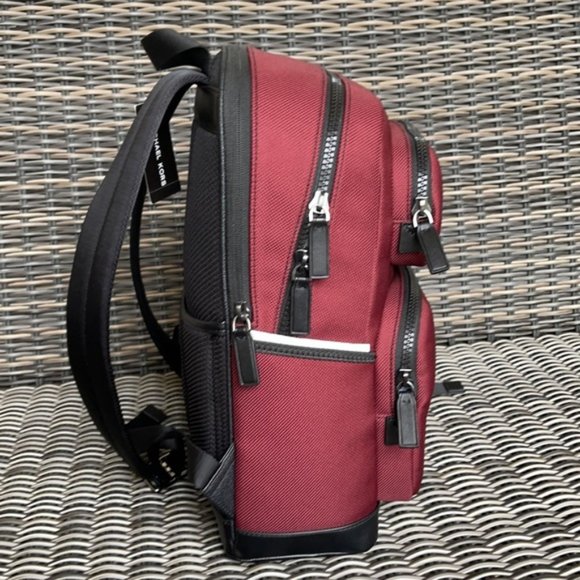 Michael Kors Kent Sport Utility Backpack Merlot - Picture 8 of 16